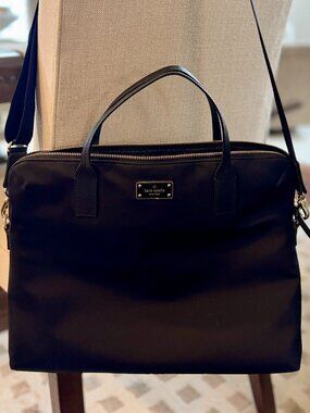Kate Spade nylon briefcase laptop bag - LIKE NEW!